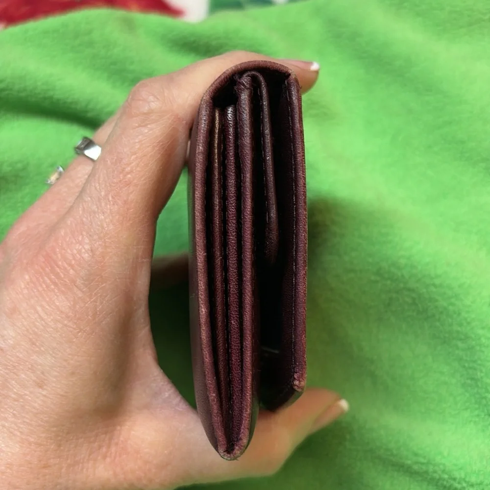Authentic Beautiful vintage Dior burgundy Wallet